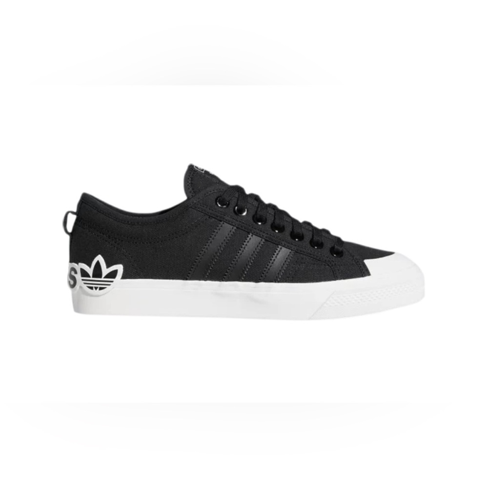Adidas Nizza with oversized heel logo, men’s 10